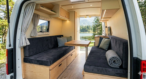 Custom caravan seating - caravan,