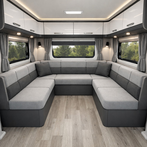 Shape caravan seating - caravan,