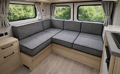 Shape caravan seating covers - l,